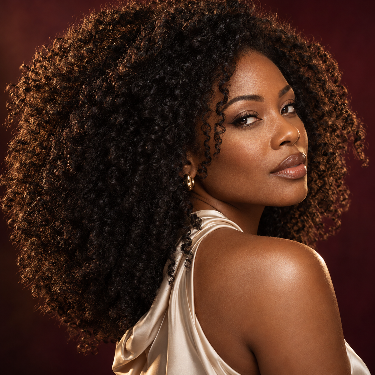 Ankh Beauty haircare editorial celebrating natural textured curls