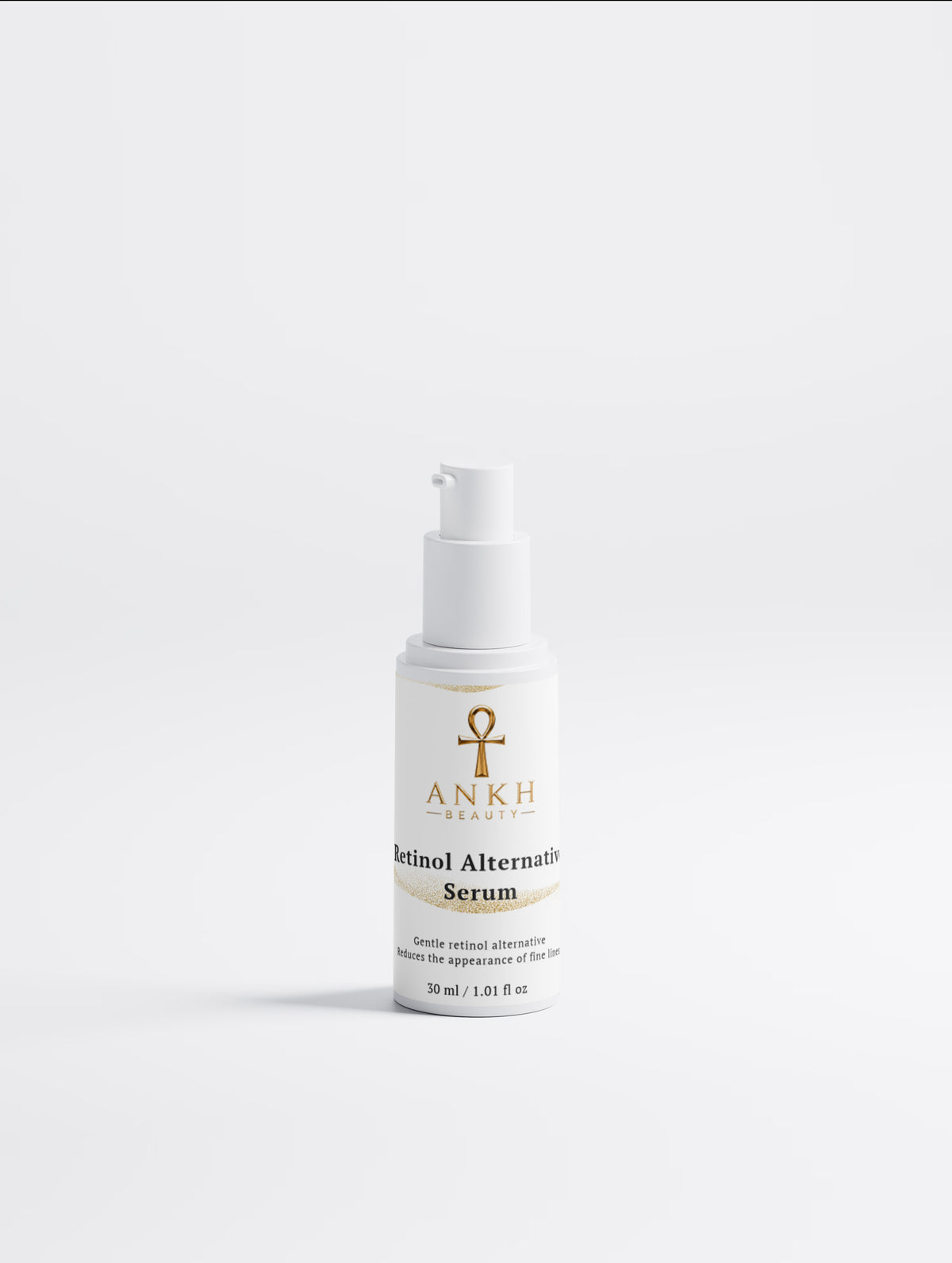 Ankh Beauty Retinol Alternative Serum, pump bottle, front label