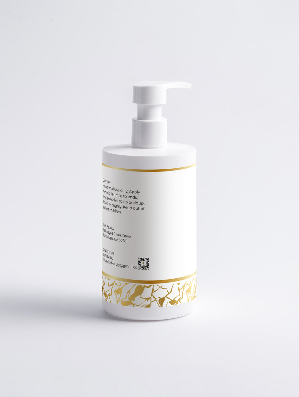 Ankh Beauty Keratin Volume Boost Conditioner — back label, 390 ml