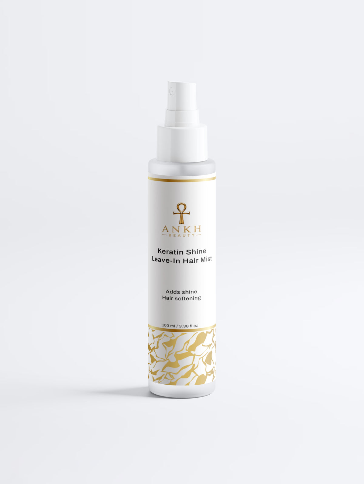 Ankh Beauty Keratin Shine Leave-In Hair Mist — front label, 100 ml